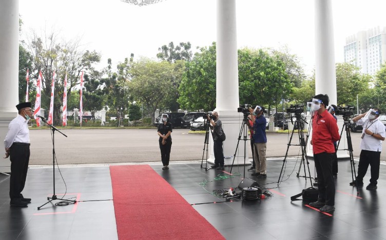 Menko PMK jumpa pers