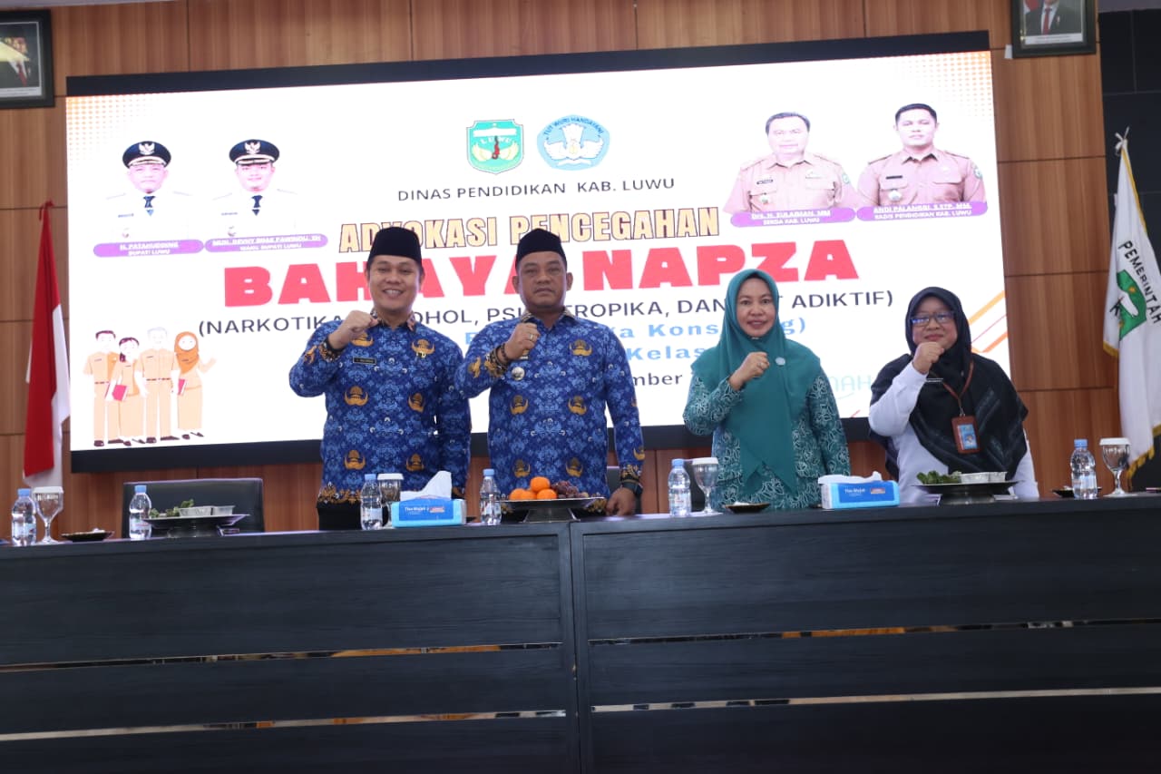 Penguatan pencegahan narkoba di lingkungan pendidikan kabupaten luwu.